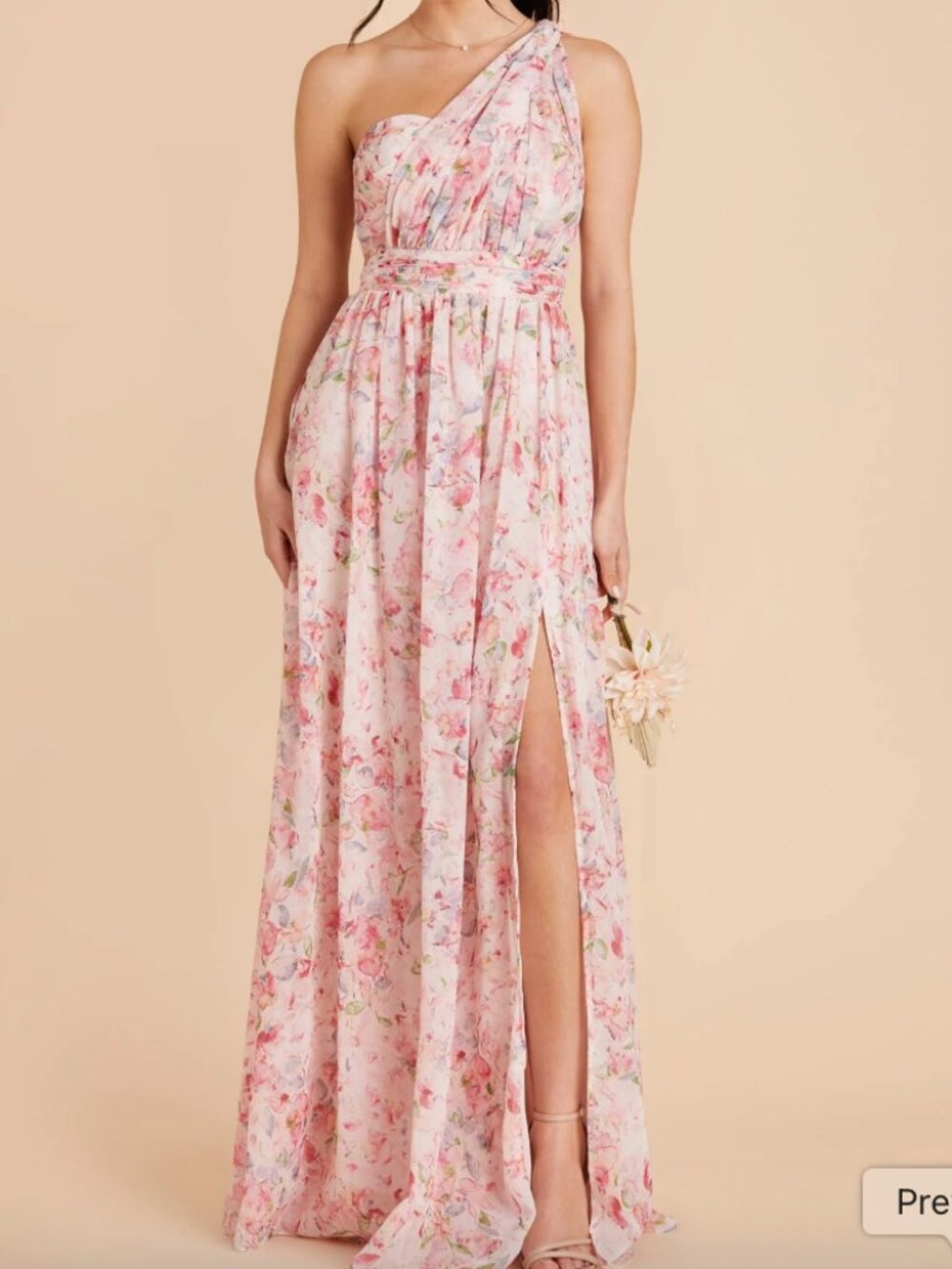 Grace Dress Chiffon Pink Falling Petals